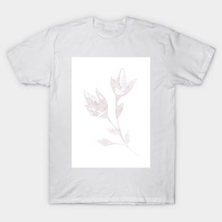 Plant, flower. Watercolor, art decoration, sketch. Illustration hand drawn modern painting T-Shirt